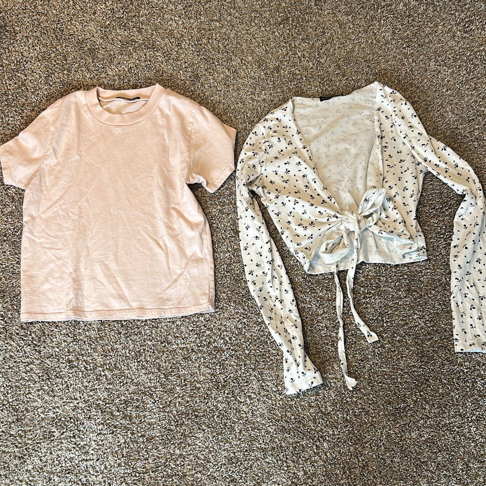 T shirt and long sleeve